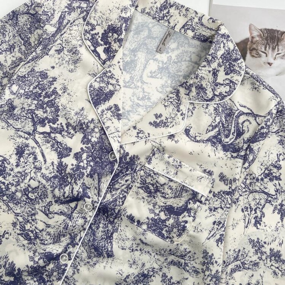 Elegant Painted Pajama Lounge Wear